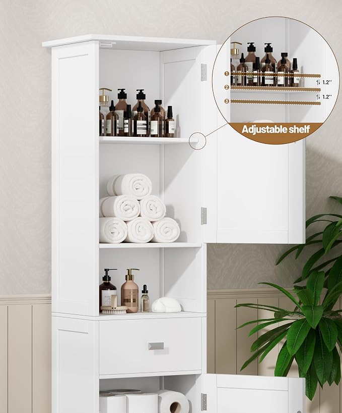 Akxoml Tall Bathroom Storage Cabinet - Image 8