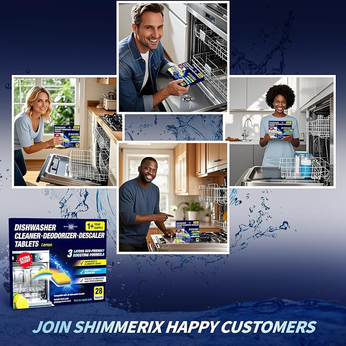 Dishwasher Cleaner Deodorizer Descaler Tablets - Image 8