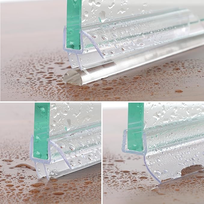 Frameless Shower Door Seal Strip 2 Pack x 39 Inch MD Glass Shower Door Bottom - Image 2