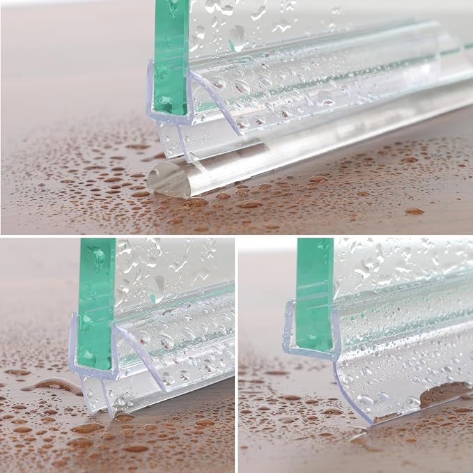 Frameless Shower Door Seal Strip 4 Pack x 39 Inch U - Image 8