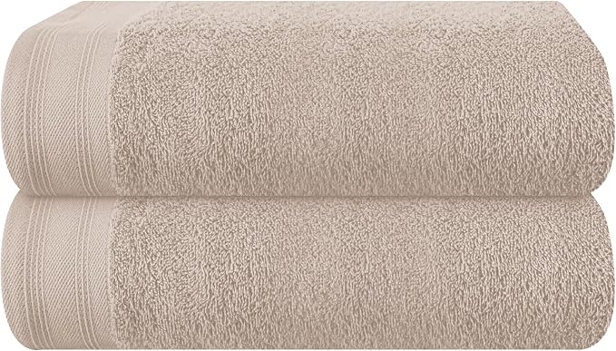 Cotton 2 Pack Oversized Bath Towel Set 28x55 inches, Large Bath Towels by Unknown