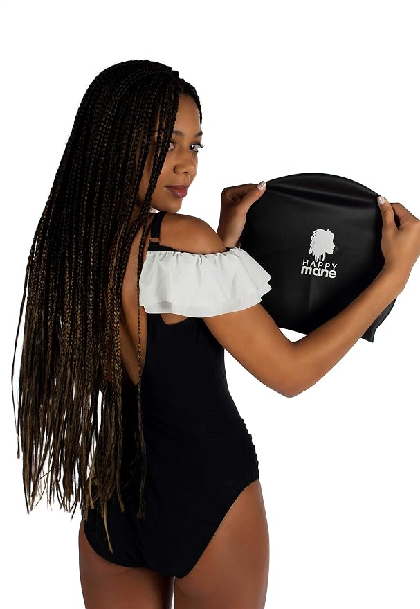Silicon Swim Cap for Braids and Dreadlock - Image 3