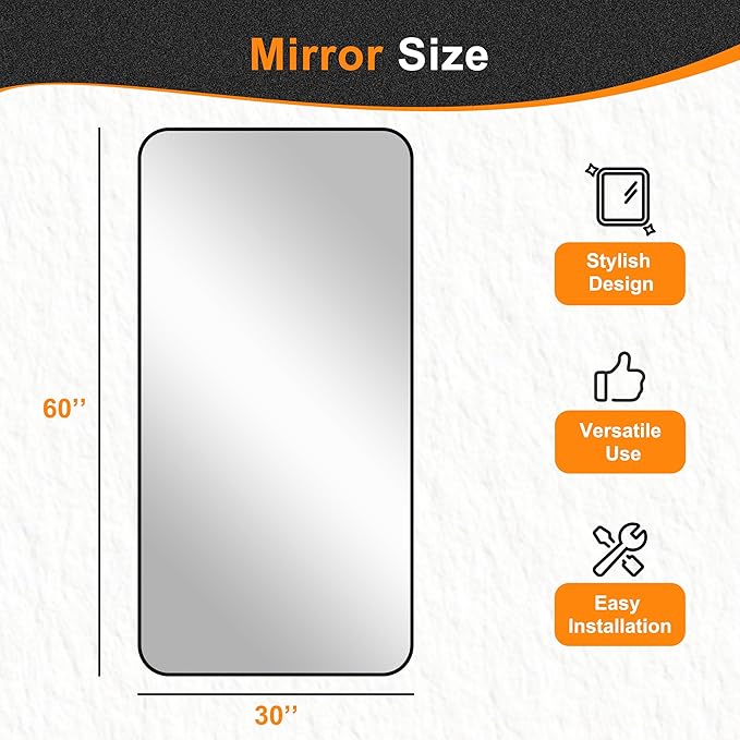 Delma Bathroom Vanity Mirror, High-Definition Bathroom Mirror, Versatile - Image 6