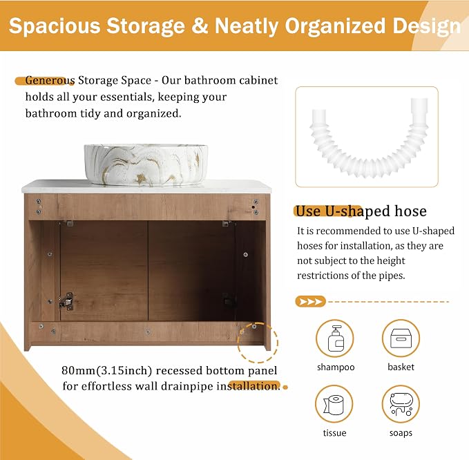 Malwee 30" Floating Bathroom Vanity - Image 6