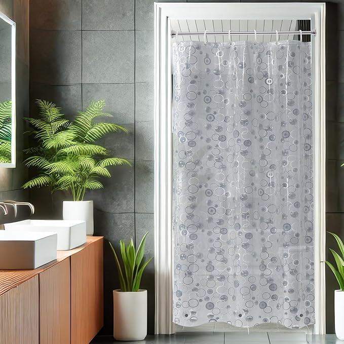 AooHome Plastic Small Shower Curtain Liner - Image 2