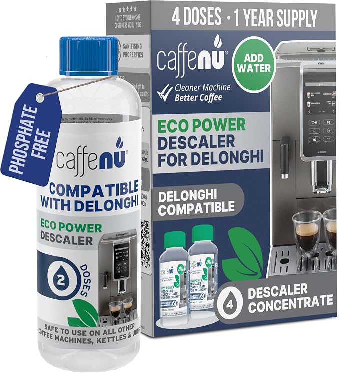 Delonghi Compatible Descaling Solution. 2 Bottles of Descaler Solution. by Caffenu