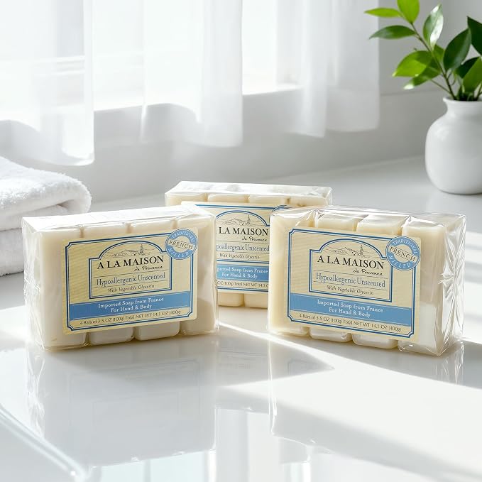 A LA MAISON Hypoallergenic Unscented Bar Soap - Image 3