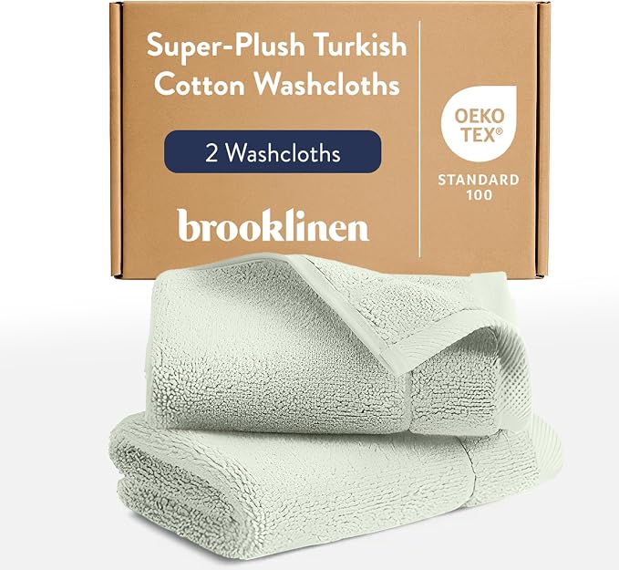 Brooklinen Super-Plush Turkish Cotton Washcloths by Brooklinen