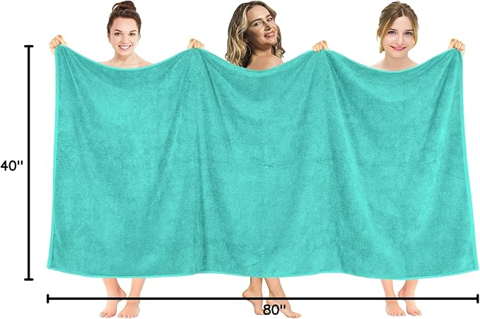 American Soft Linen Oversized Bath Sheet 40x80 Extra Large - Image 9