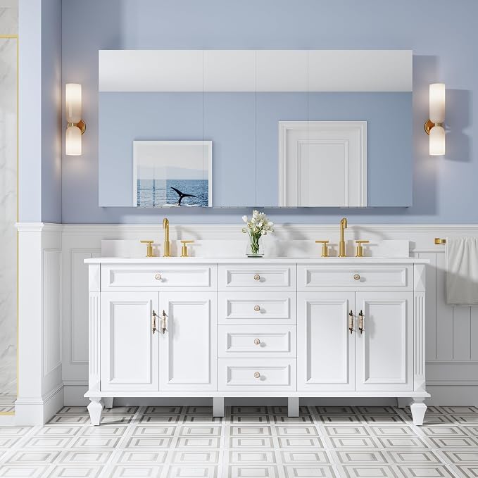 WELLFOR 72" x 36" Bathroom Medicine Cabinet - Image 12
