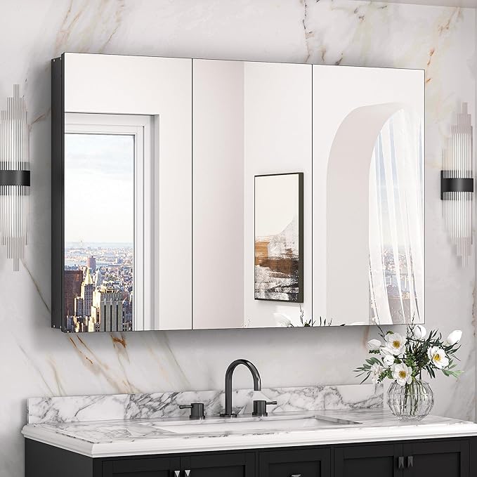 Keonjinn 48 x 32 Inch Oversized Medicine Cabinet by Keonjinn