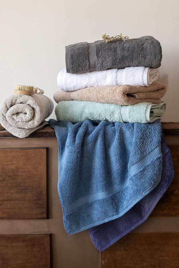 SALBAKOS 100% Turkish Cotton Hand Towel Set of 6 16x30 inch | Heirloom Quality - Image 8
