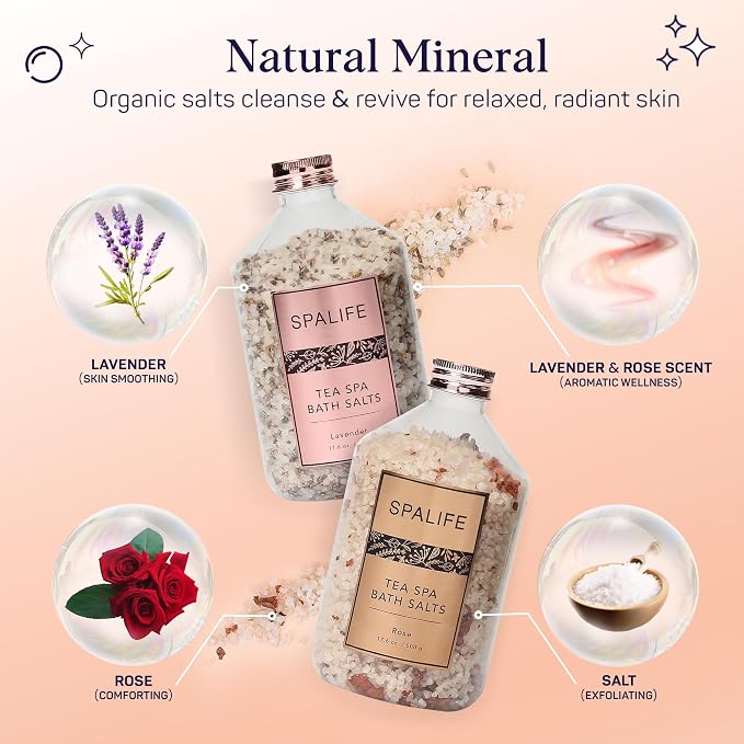SpaLife Tea Spa Petal-Infused Effervescent Mineral Bath Salts - Image 5