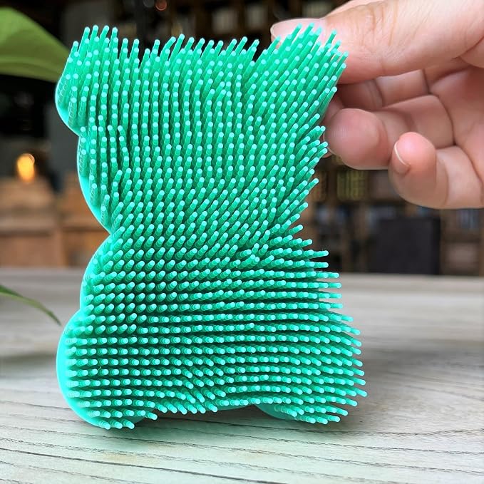 Premium Sensory Brush for Kids or Autism, Soft Silicone Body Scrubber, 2 in 1 - Image 5