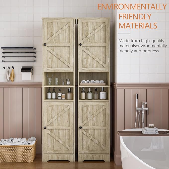 Tall Bathroom Cabinet, Storage Cabinet - Image 5