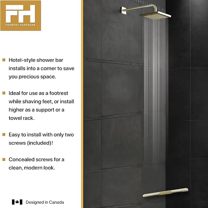 Shower Foot Rest, Corner Shower Bar - Image 5