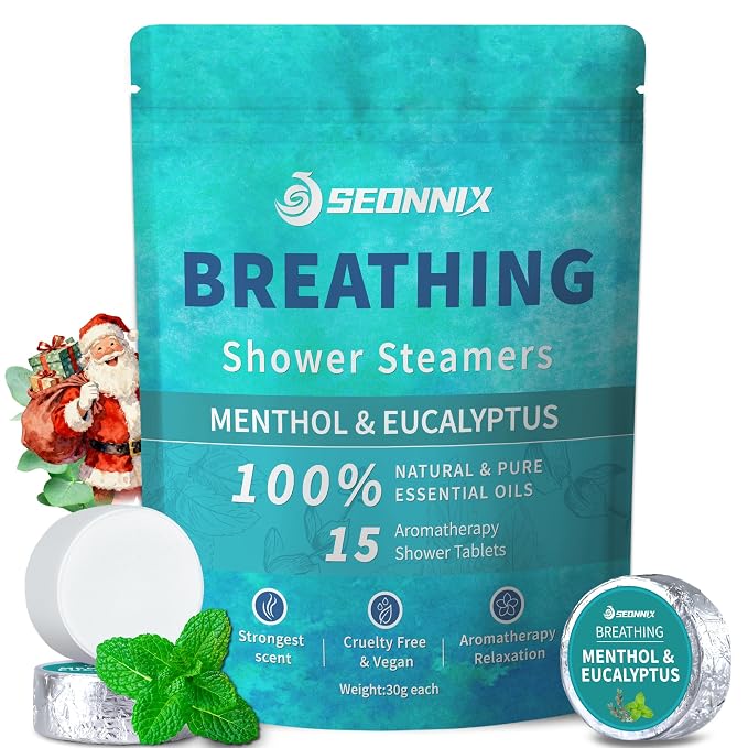 Shower Steamers Aromatherapy 15 Pack, Menthol & Eucalyptus Shower Bombs by CreateExtraordinaryEnjoyment