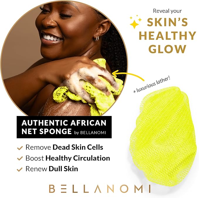 BELLANOMI African Exfoliating Net Sponge, Ethically sourced from Nigeria - Image 5