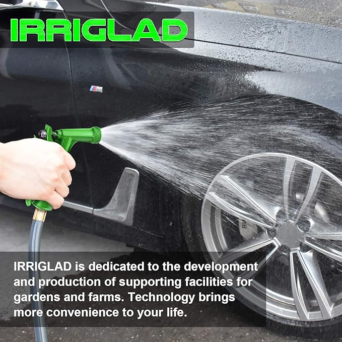 Hose Nozzle 2 Pack, Full Size Pistol Grip Water Nozzle Sprayer - Image 7