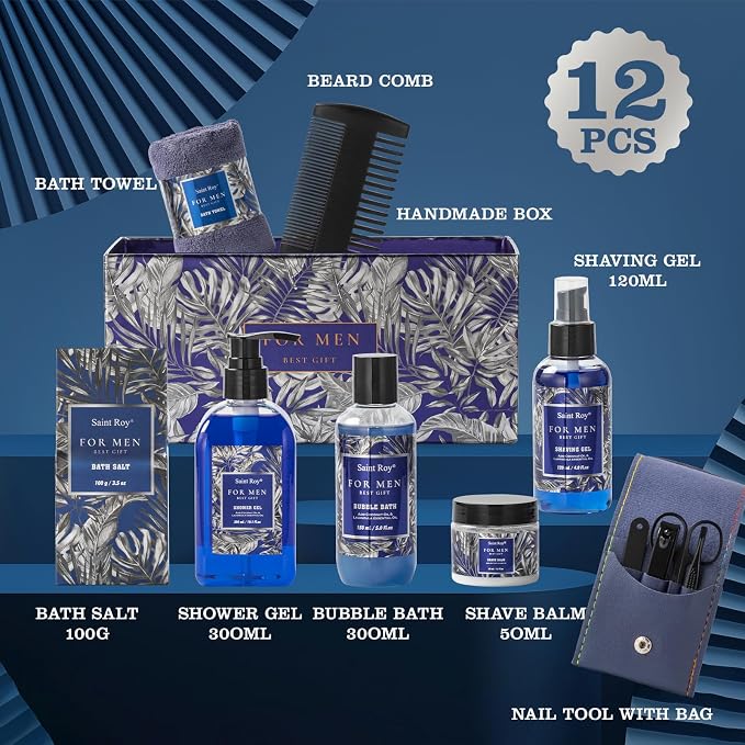 Fathers Day Christmas Gift Baskets, Birthday Gifts Spa Kit - Image 2