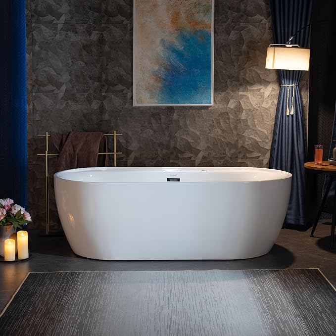 WOODBRIDGE 72" x 35-3/8" Whirlpool and Air Bath Heated Soaking Combination Tub - Image 2