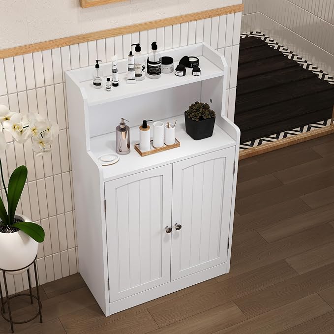 40 Inch Bathroom Storage Cabinet, Freestanding Organizer - Image 6