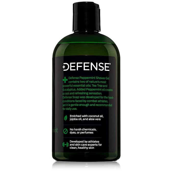 Defense Soap Peppermint Tea Tree Body Wash | All Natural Organic Shower Soap - Image 6