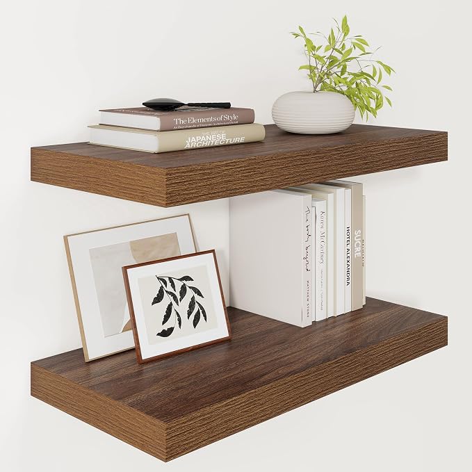 Vivelove 12 Inch Deep Floating Shelves by VIVELOVE