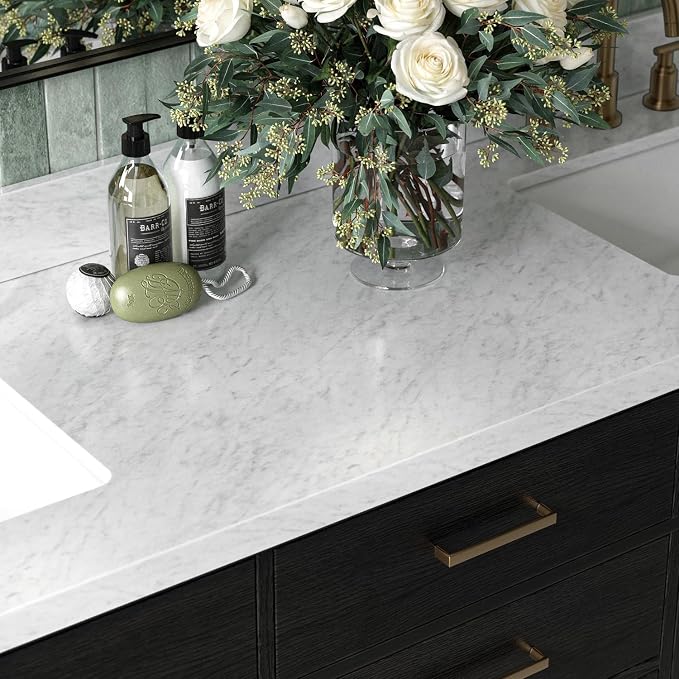 ARIEL Hepburn 73 Inch Double Rectangle Sink Bathroom Vanity - Image 3