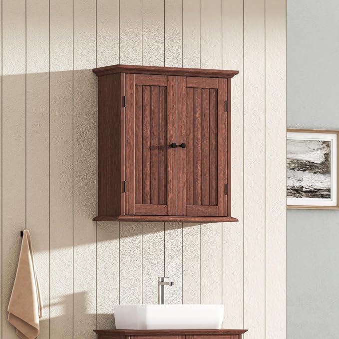 ChooChoo Bathroom Wall Cabinet, Over The Toilet Space Saver Storage Cabinet - Image 5