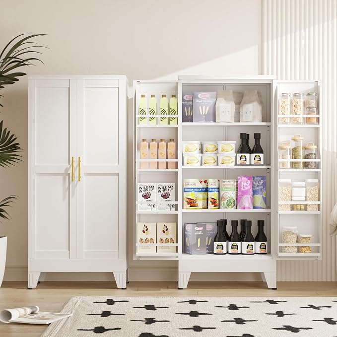 Metal Kitchen Pantry Cabinet, Storage Cabinets - Image 6