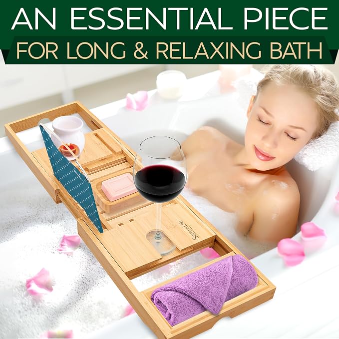 SereneLife Bathtub Tray - Image 4