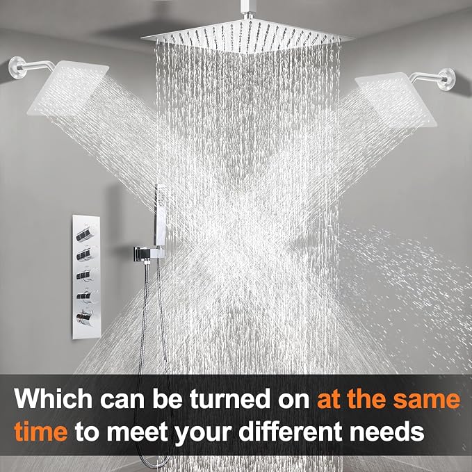 Thermostatic Shower System three Shower Heads - Image 2