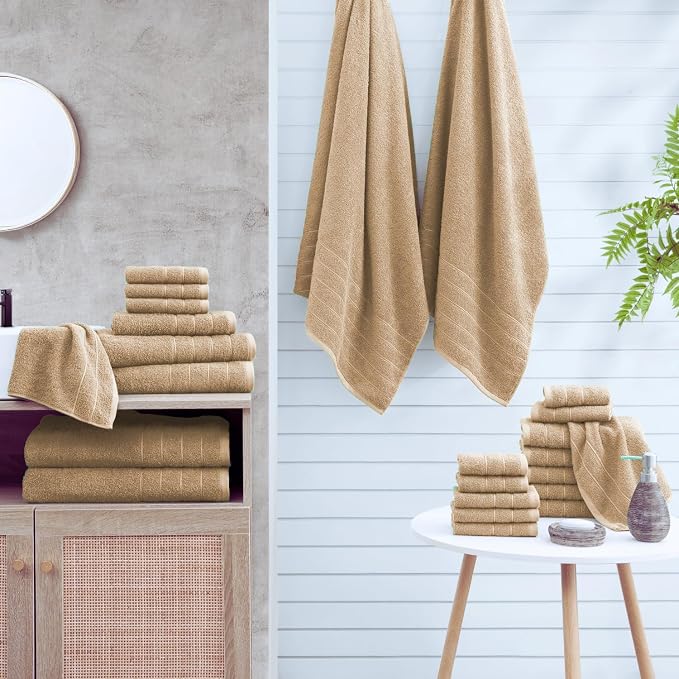 Casa Platino 100% Cotton 8 Piece Bath Towel Set - Image 2
