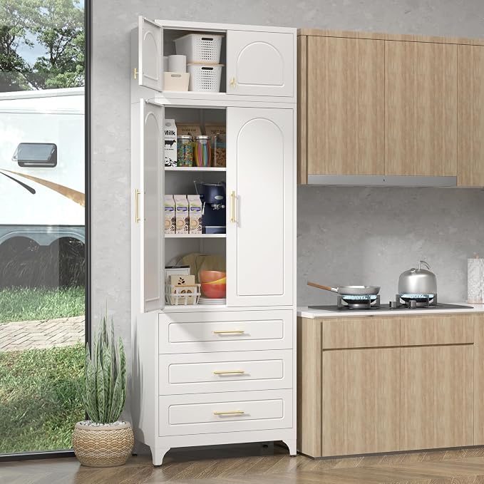 90" Pantry Kitchen Cabinet by For30YearsWehavespecializedinsteelfurniture