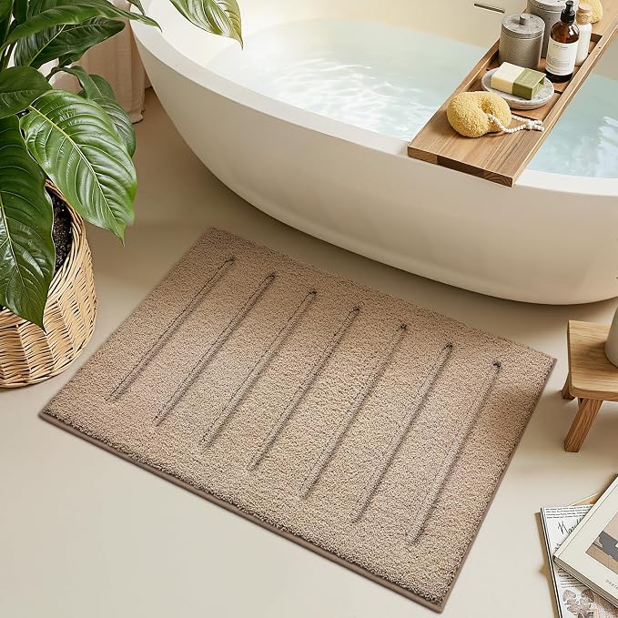 LUMI Soft Absorbent Bathroom Rugs, Non Slip Bath Mats - Image 3
