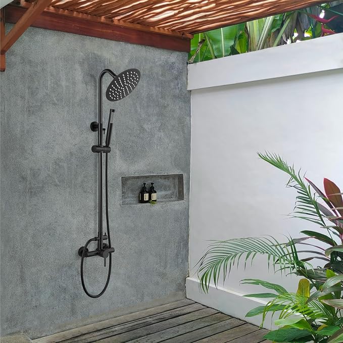 gotonovo SUS304 Outdoor Shower Fixture High Pressure Shower System Wall Mount 2 - Image 8
