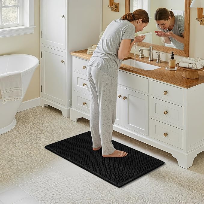 GRANNY SAYS Waffle Bath Mat 20" x 32", Boho Bathroom Rugs Non Slip Washable - Image 8