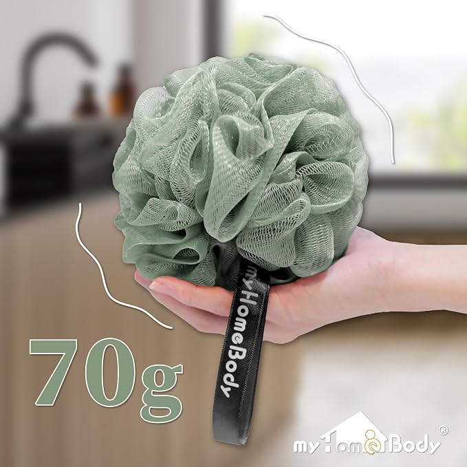 myHomeBody Large 70g Loofah Sponge, Bath Body Scrubber - Image 6