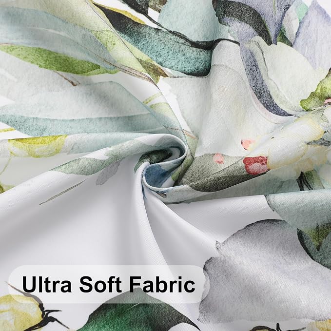 Colorful Star Sage Green Eucalyptus Waterproof Shower Curtain Set - Image 7