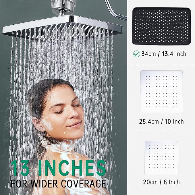 13 Inch Filtered Rainfall Shower Head - Image 6