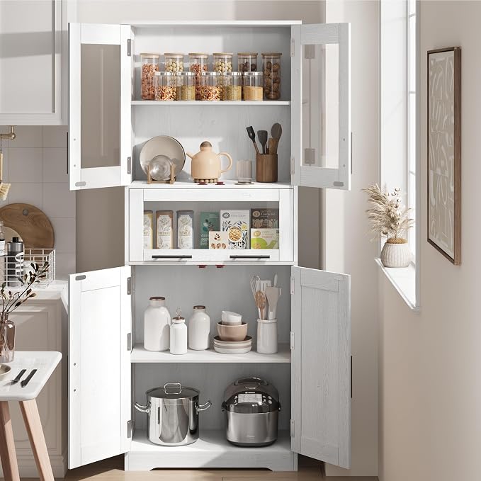 GAOMON Tall Bathroom Cabinet, Freestanding Storage Cabinet - Image 4