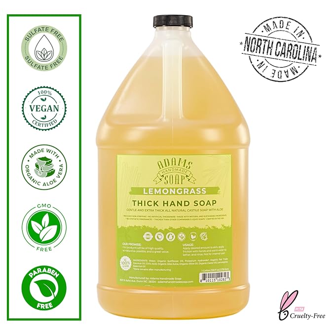 Adams Handmade Soap Liquid Hand Soap 1 Gal - Image 2
