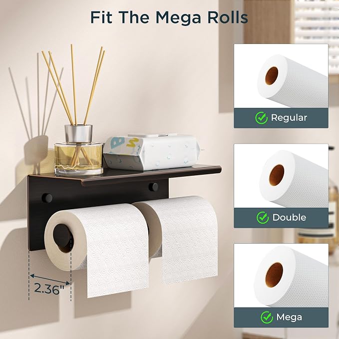 FORIOUS Double Toilet Paper Holder - Image 7