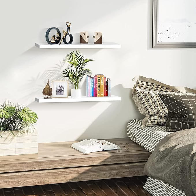 SAUMONIERES 24 Inch Floating Wall Shelves - Image 6