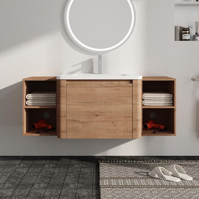 52 Inch Wall-Mounted Vanity by Malwee-SweetStar