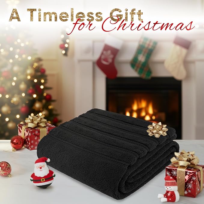American Soft Linen 35x70 Jumbo Large Bath Towels, 600 GSM 100% Cotton Turkish - Image 2