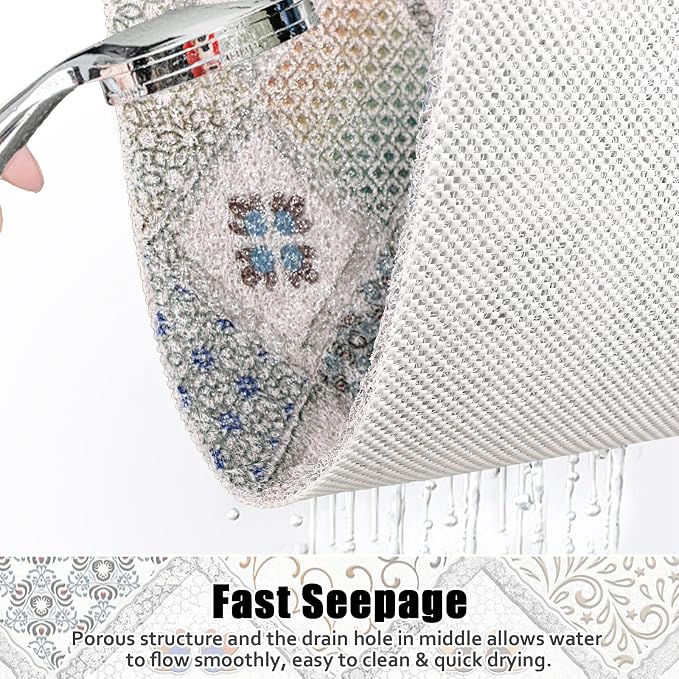 Square Shower Mat Non Slip: 24x24 Inch Shower Floor Mat - Image 3