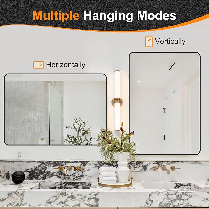 Delma Bathroom Mirror, High-Definition Vanity Mirror, Versatile Mirror - Image 7