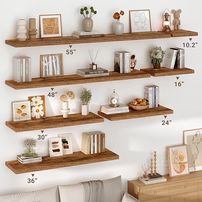 Vivelove 10 Inch Deep Floating Shelves 36 inch Long, 36 x 10 Wide Wall Shelves - Image 5